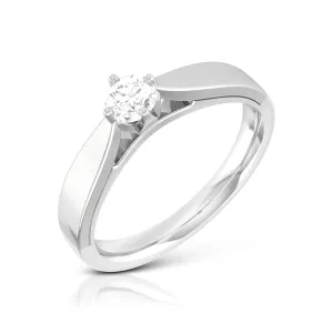 0.20cts Solitaire Platinum Engagement Ring for Women JL PT R-54