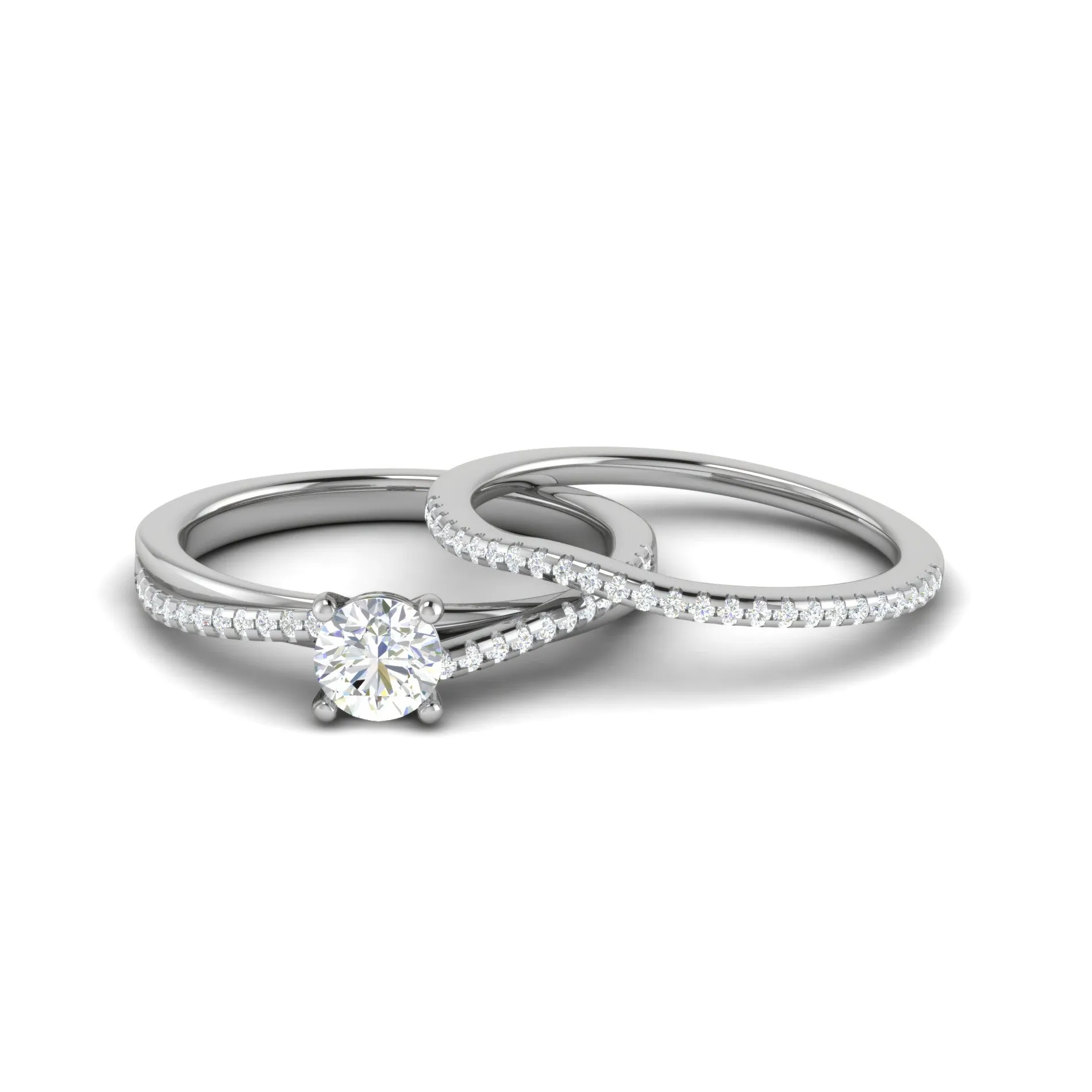 0.30cts Solitaire Diamond Split Shank Platinum Ring JL PT RV RD 162