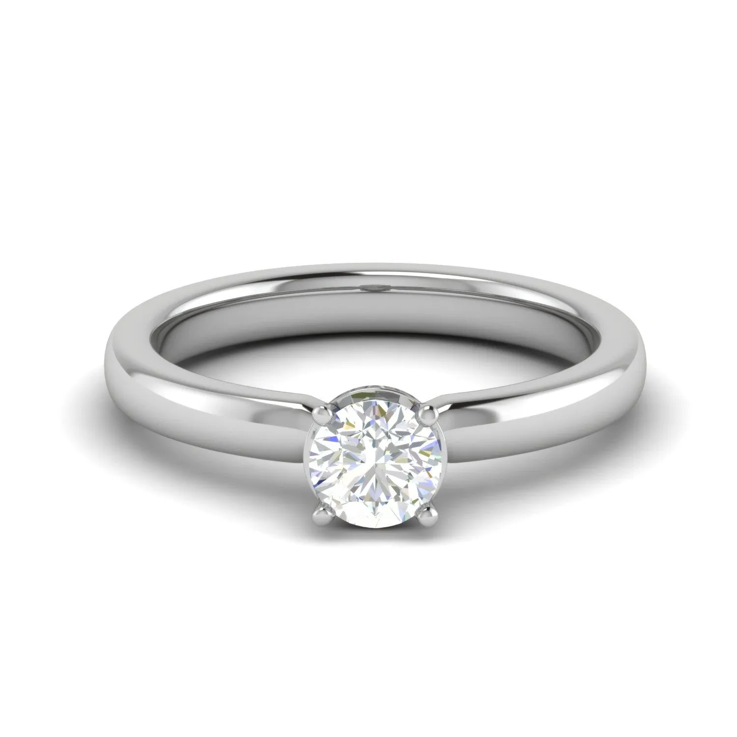 0.50 cts Solitaire Platinum Ring JL PT RS RD 111
