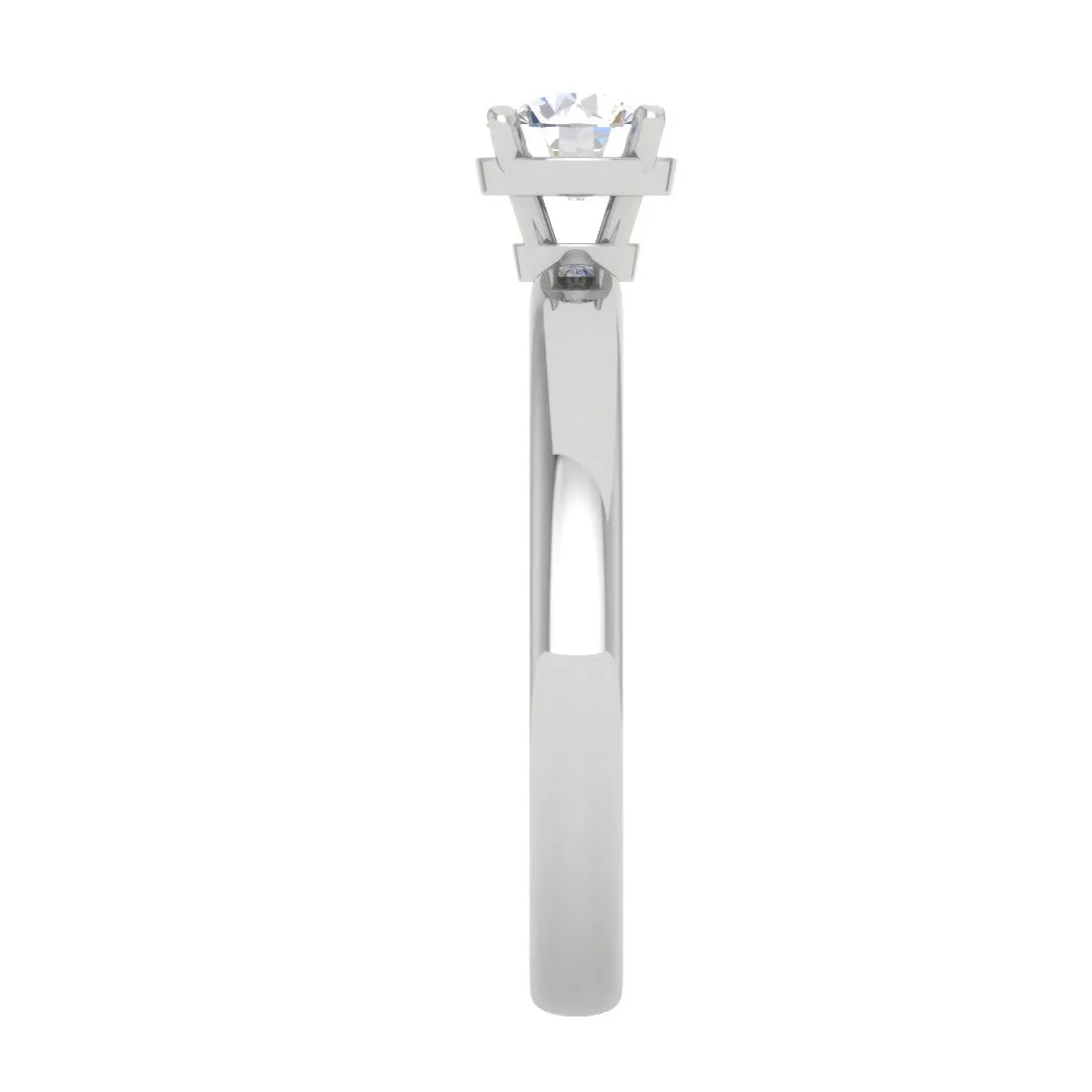 0.50 cts Solitaire Platinum Ring JL PT RS RD 111