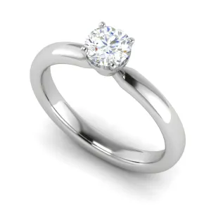 0.50 cts Solitaire Platinum Ring JL PT RS RD 111