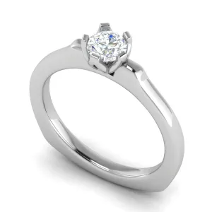0.50 cts Solitaire Platinum Ring JL PT RS RD 140