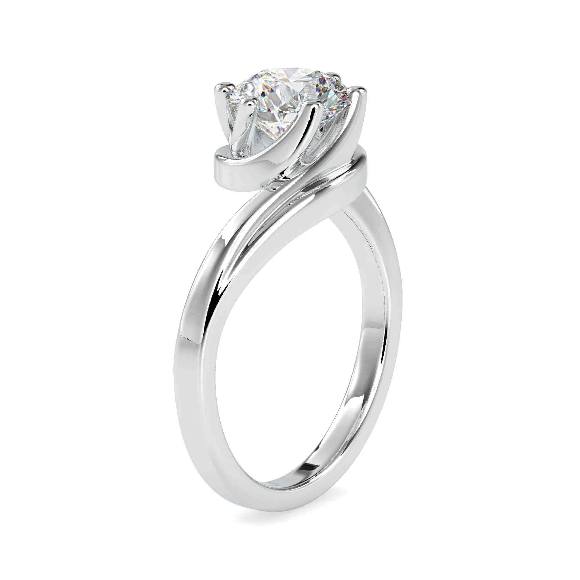 0.50cts. Solitaire Platinum Engagement Ring JL PT 0126-A