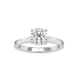 0.70cts. Solitaire Platinum Solitaire Engagement Ring JL PT 0128-B