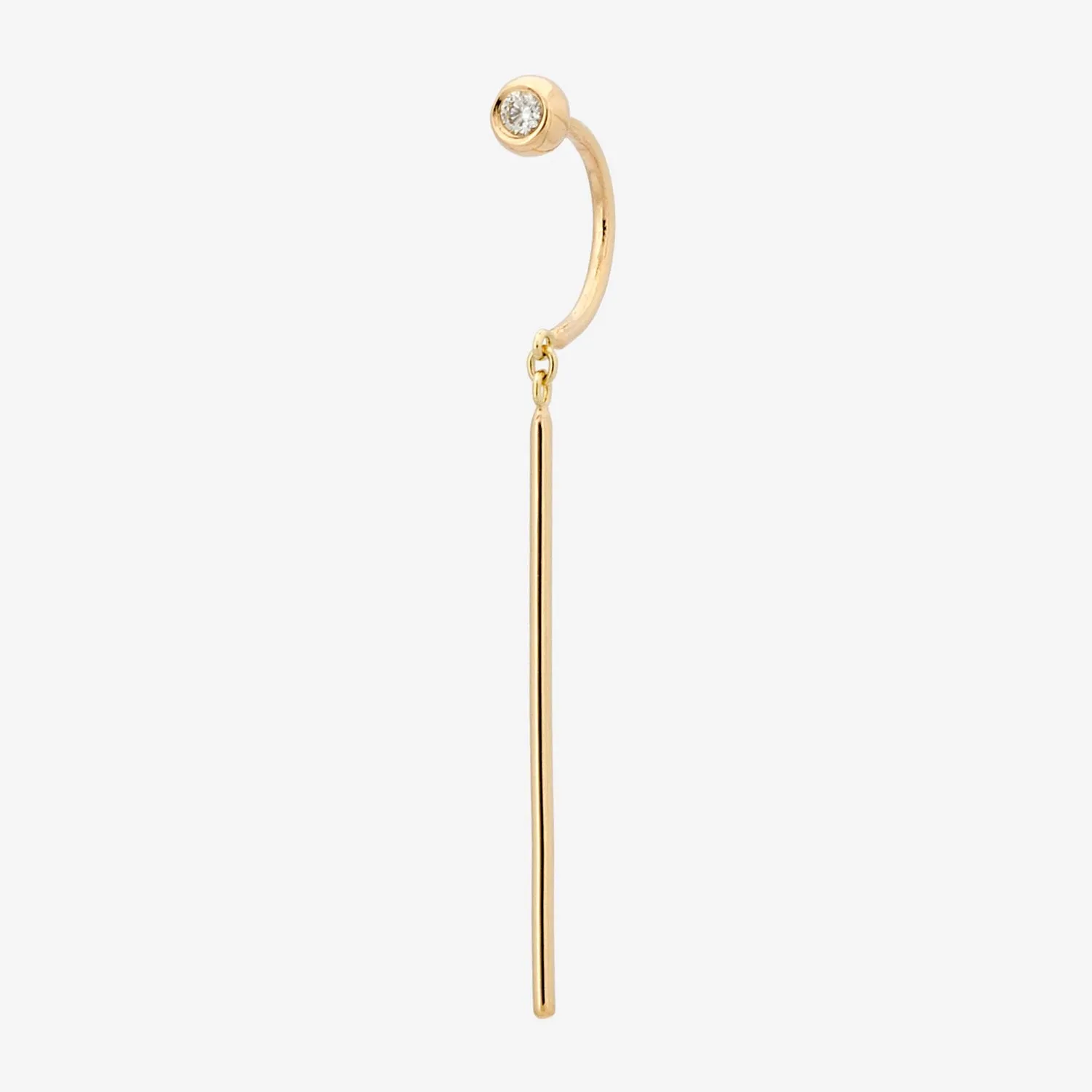 14k Gold 'Chime' Diamond Stud Earrings