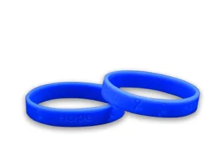 Adult Stomach Cancer Awareness Periwinkle Silicone Bracelet Wristbands