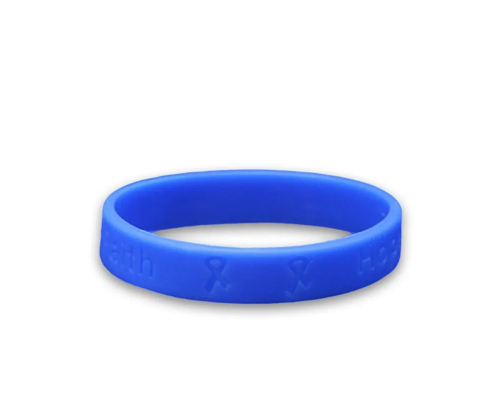 Adult Stomach Cancer Awareness Periwinkle Silicone Bracelet Wristbands