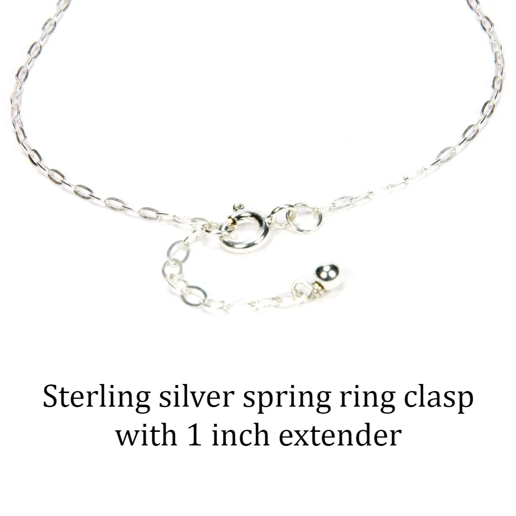 Amethyst Gemstone Sterling Silver Bracelet