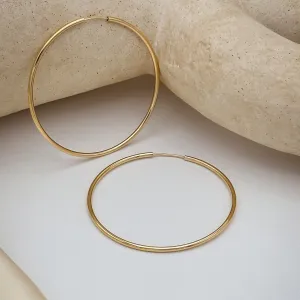 Ansli Large Seamless Hoop Earrings | Large