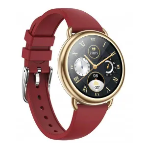 Bemi Cosmo Smart Watch Silver With Two Belt Strap Light Pink / Wine-62H8