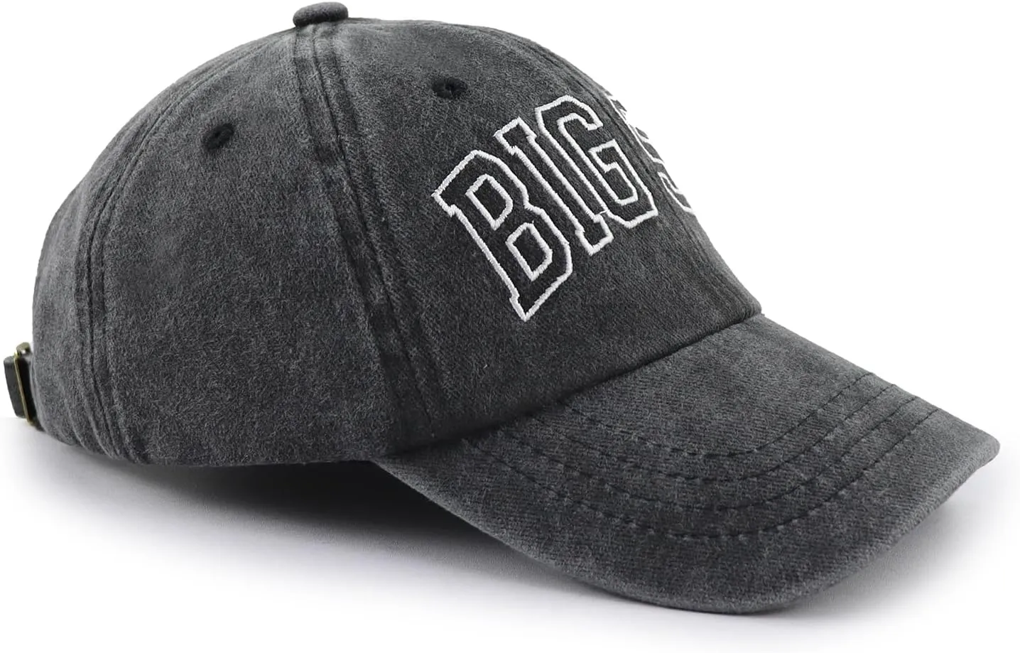Big Sis Hats for Girls, Funny Adjustable Cotton Embroidered Kids Baseball Cap