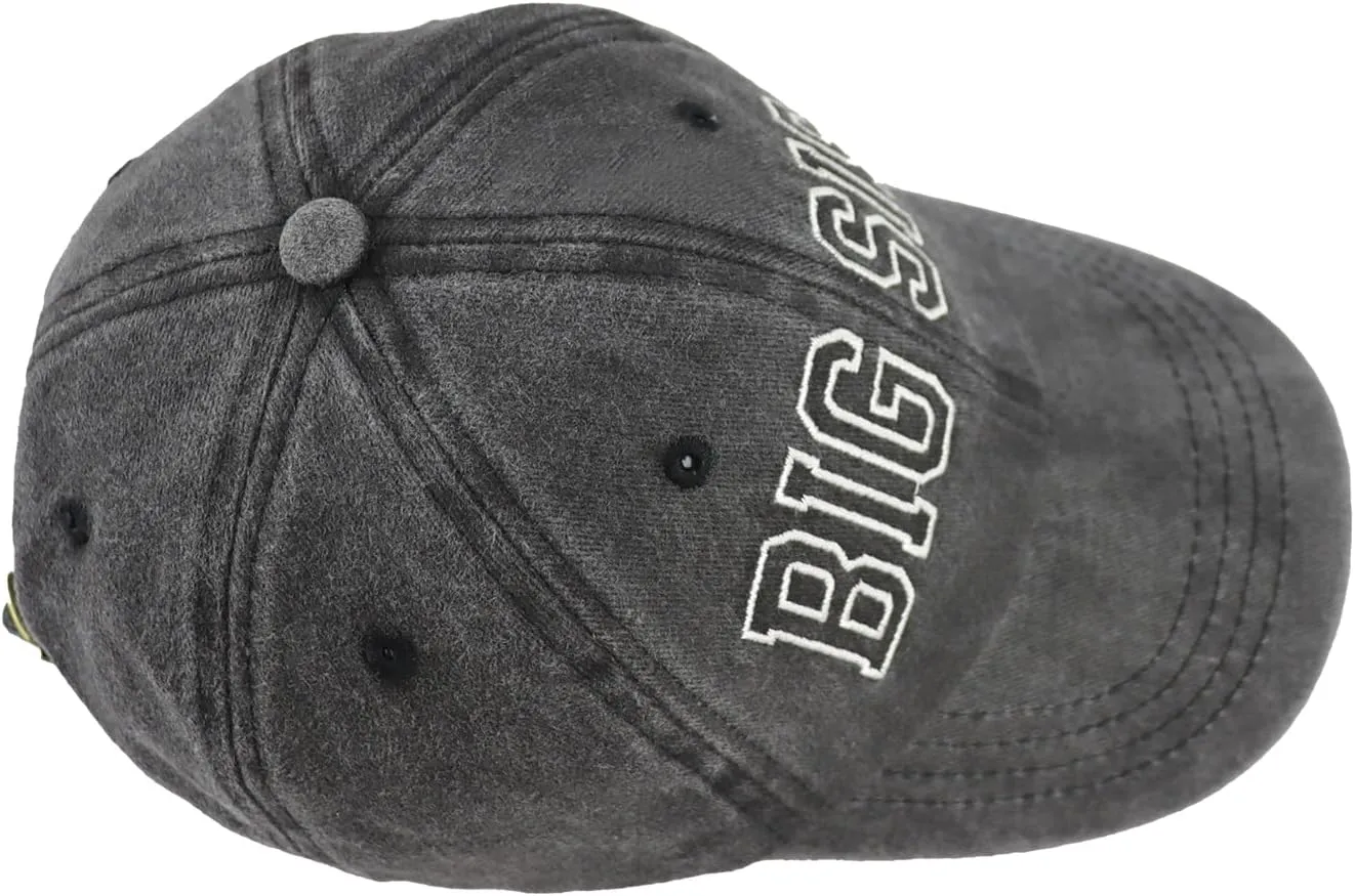 Big Sis Hats for Girls, Funny Adjustable Cotton Embroidered Kids Baseball Cap