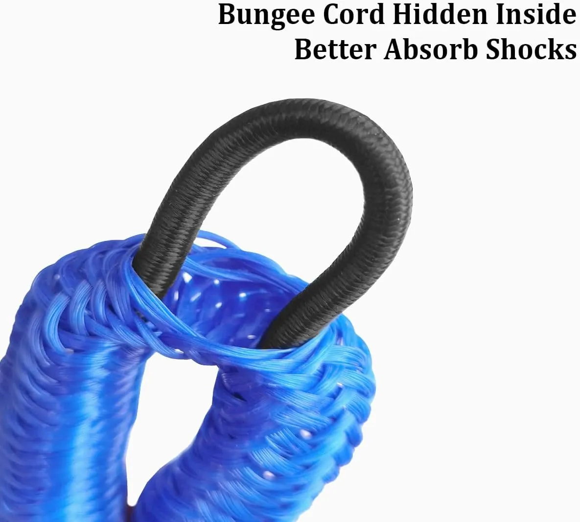 Boat Bungee Dock Line - Mooring Rope, Marine Anchor Line for Docking Pontoon, Seadoo, Bass Boat, Jet Ski, Kayak, Watercraft, WaveRunner - 4-5.5FT (Blue)