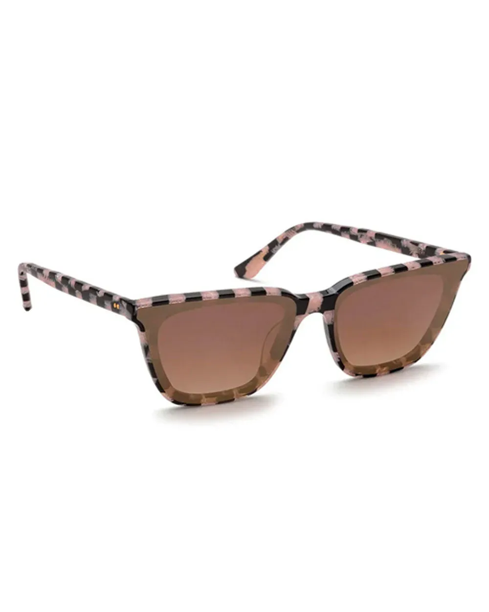 Bowery Nylon Sunglasses in Harlequin Mirrored