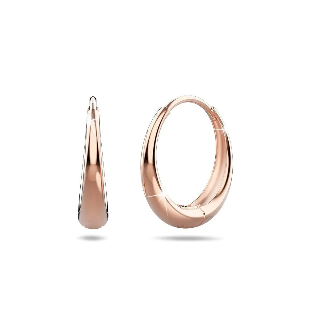 Boxed 3 Pairs Ciara Chic Graduated Hoop Earrings Set