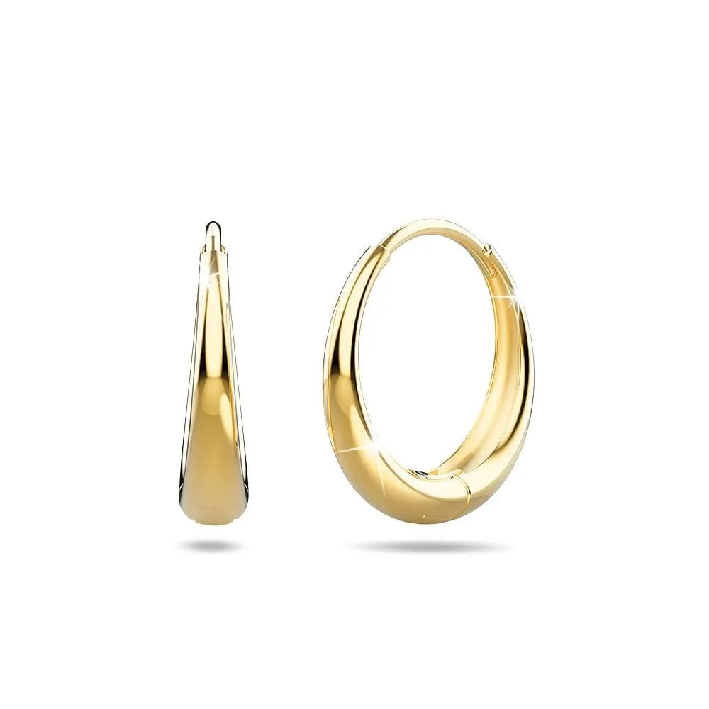 Boxed 3 Pairs Ciara Chic Graduated Hoop Earrings Set