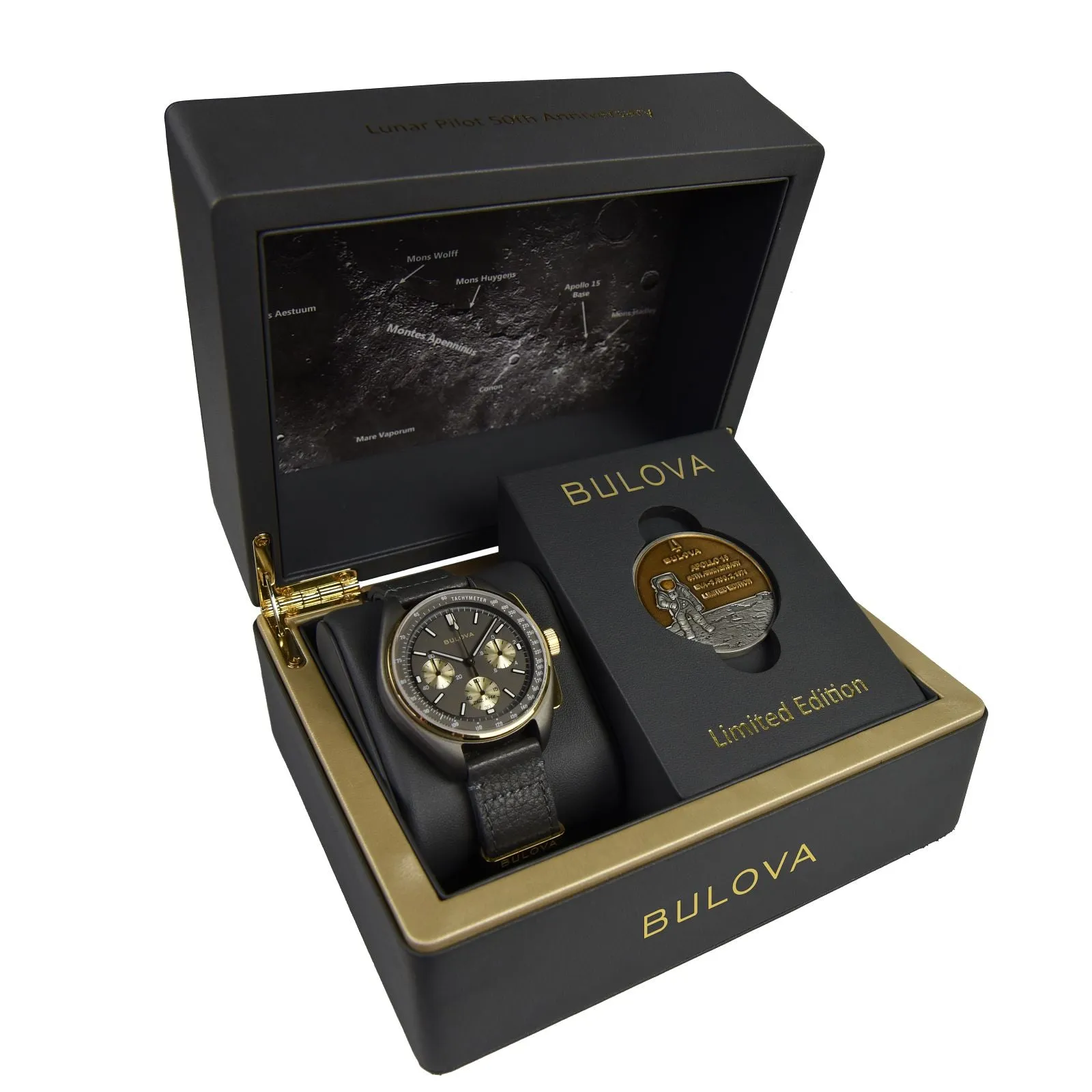 Bulova 98A285 Lunar Pilot Archieve Series Limited Edition Men Watches