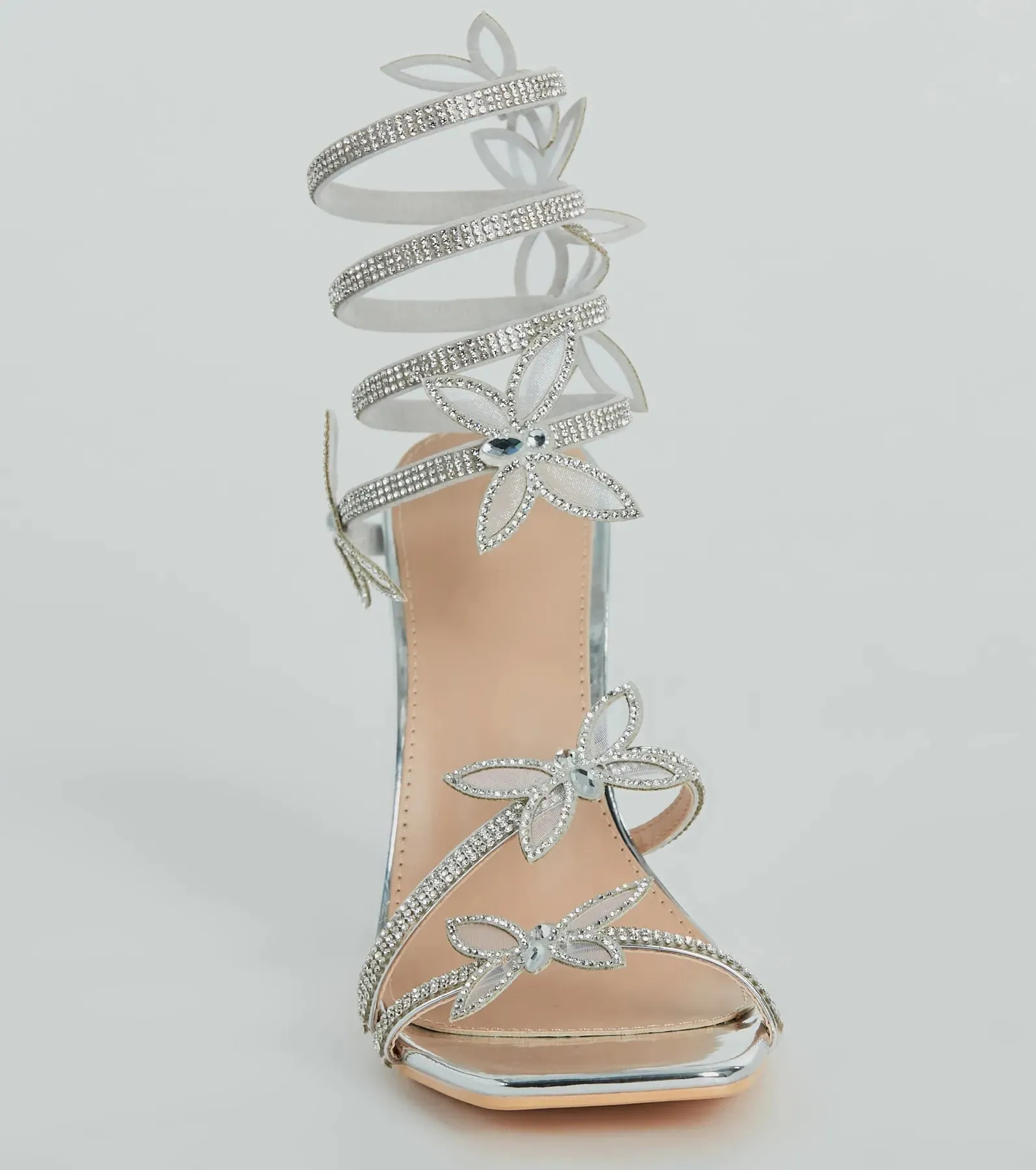 Butterfly Kiss Metallic Stiletto Heels
