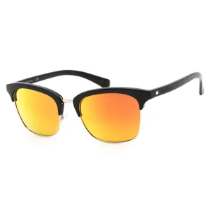 Calvin Klein Jeans Unisex Sunglasses - Black Frame Orange Mirror Lens | CKJ464SAF 001