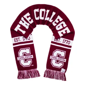 College of Charleston Scarf -  COC Cougars Knitted Classic