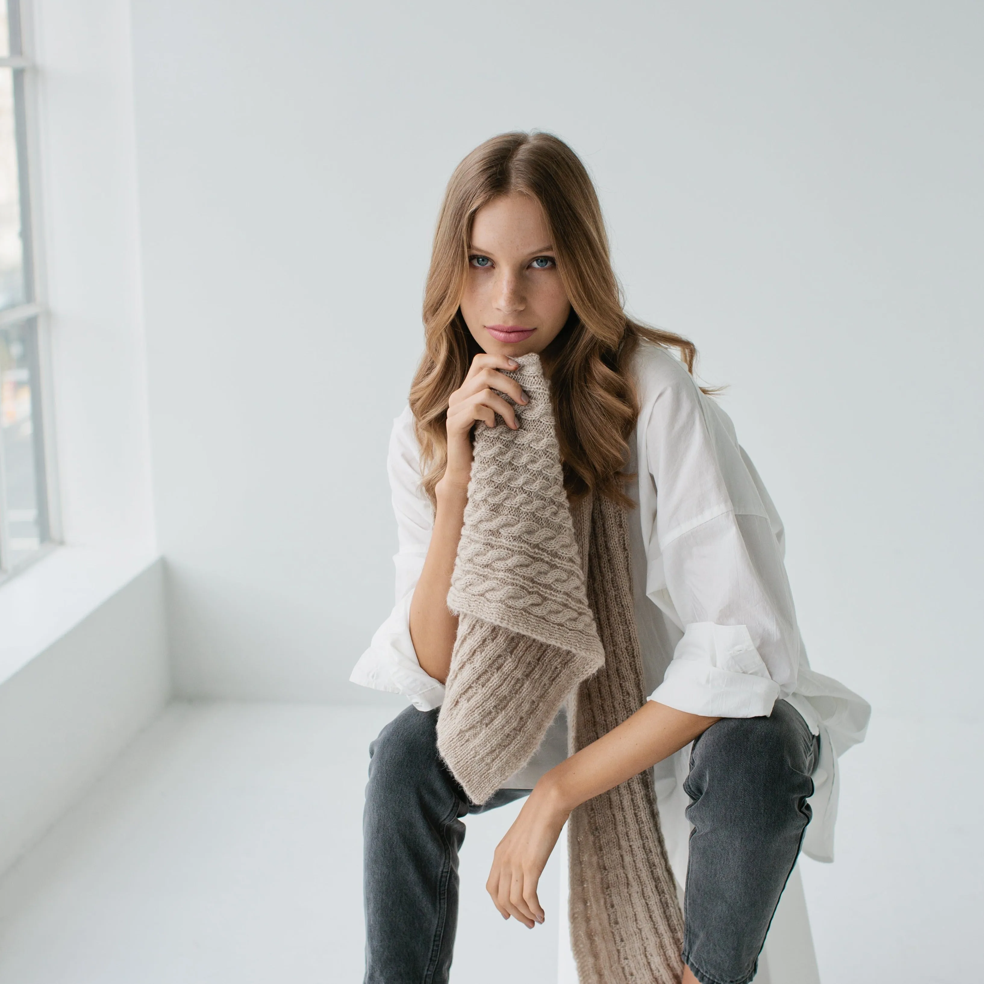 Cosy Cable Scarf
