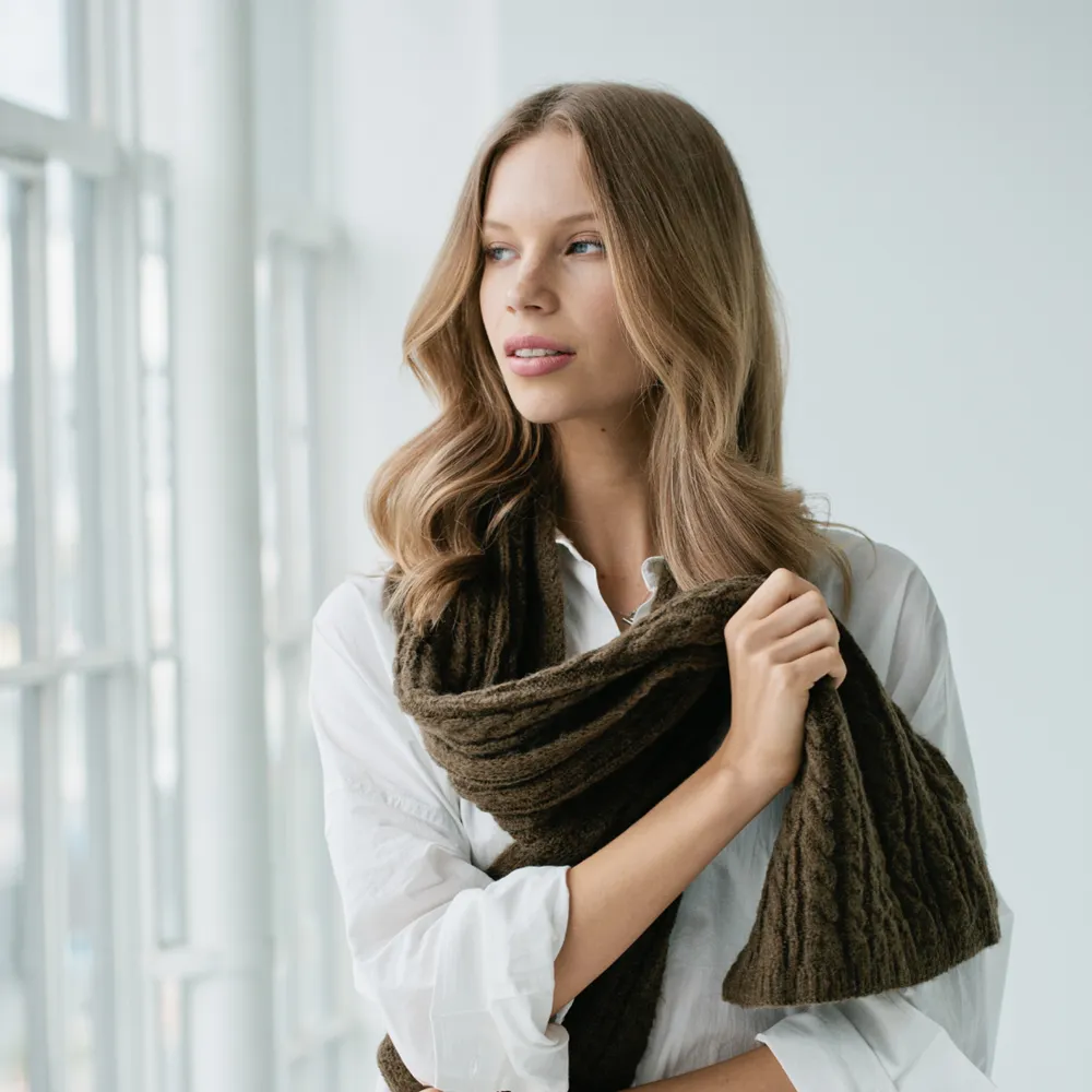 Cosy Cable Scarf