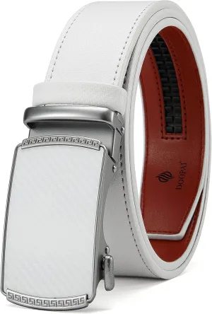 DOOPAI Belt Men, Ratchet Belt Dress Adjustable 1 3/8" Genuine Leather Designer Belt, Size Length Can be Cut, with Gift Box