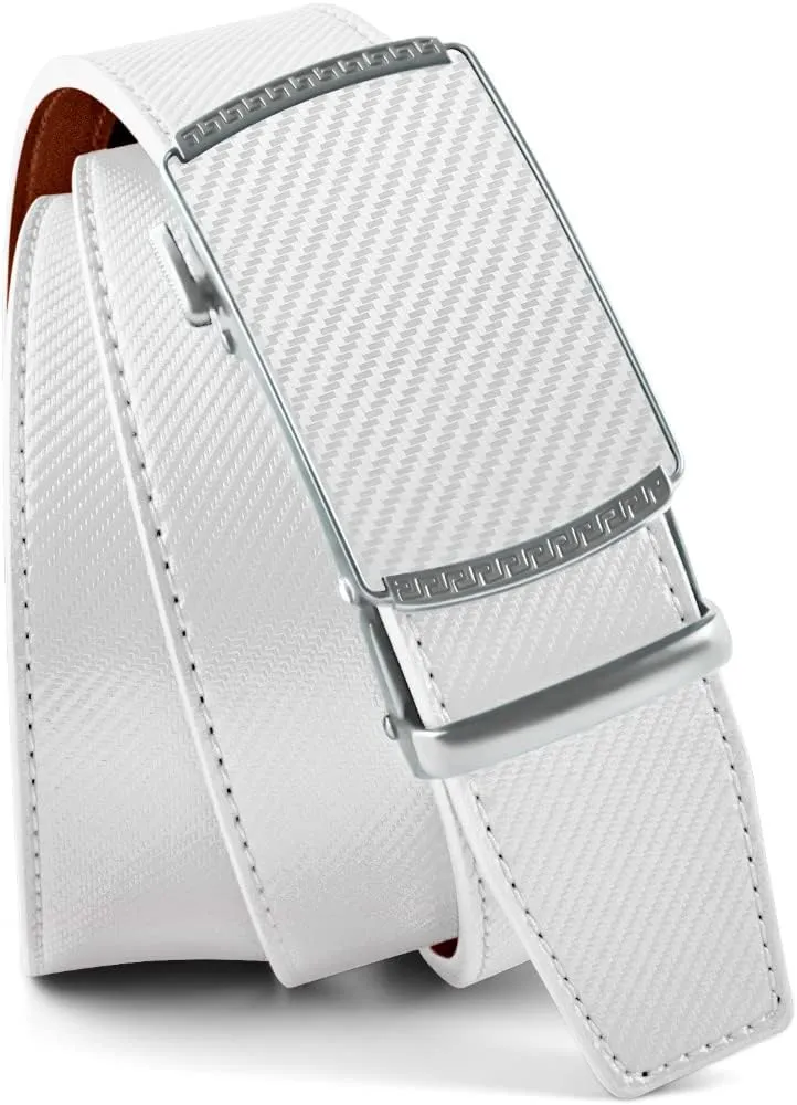 DOOPAI Belt Men, Ratchet Belt Dress Adjustable 1 3/8" Genuine Leather Designer Belt, Size Length Can be Cut, with Gift Box
