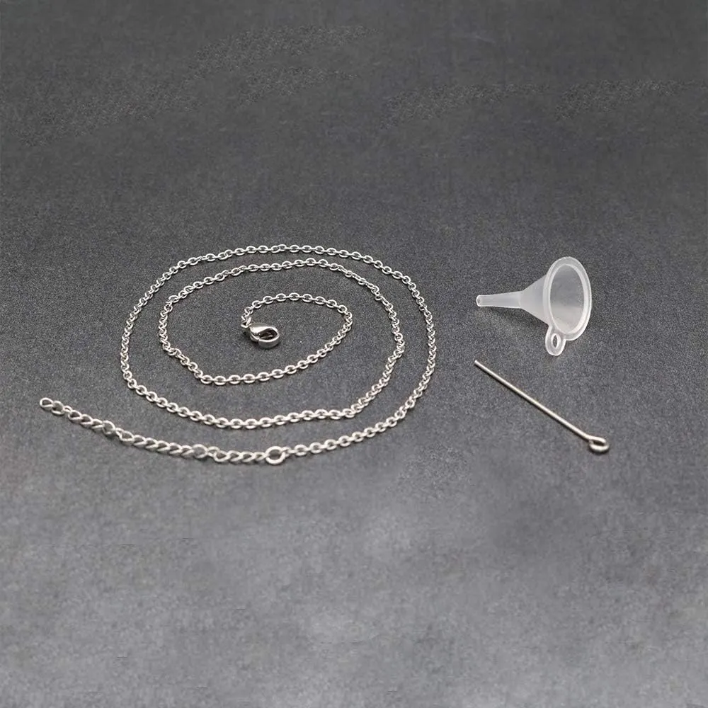 Fishing Hook Keepsake Jewelry 316L Stainless Steel Fish Hook Cremation Urn Necklace Pendant Ashes Urn Holder Memorial Jewelry Unisex