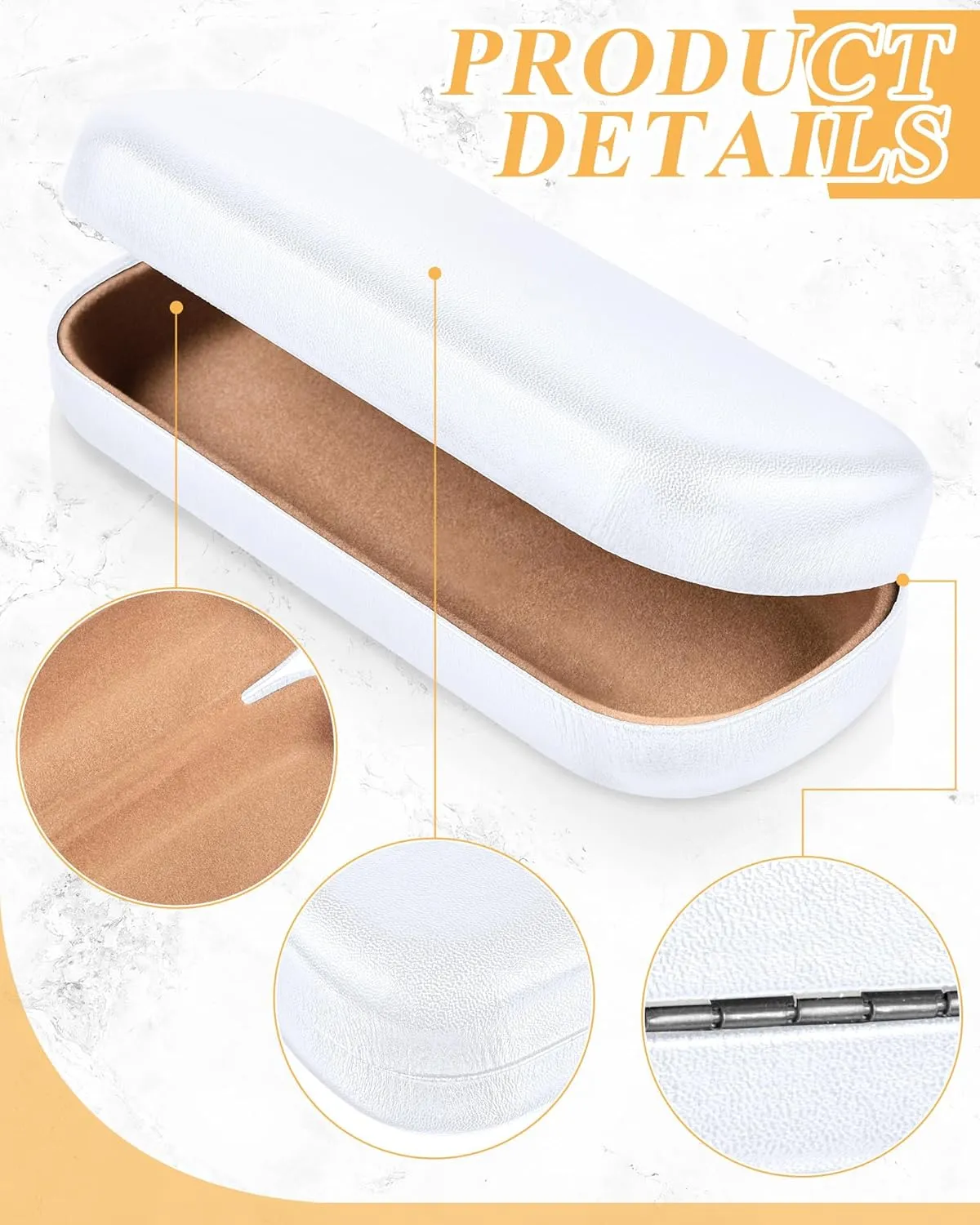 Frienda Hard Shell Glasses Case Portable Hard Eyeglasses Case Pocket Size for Sunglasses for Men Women Student