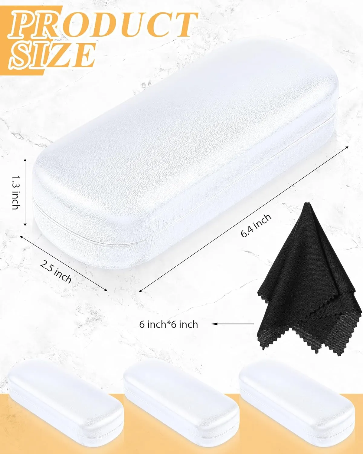Frienda Hard Shell Glasses Case Portable Hard Eyeglasses Case Pocket Size for Sunglasses for Men Women Student