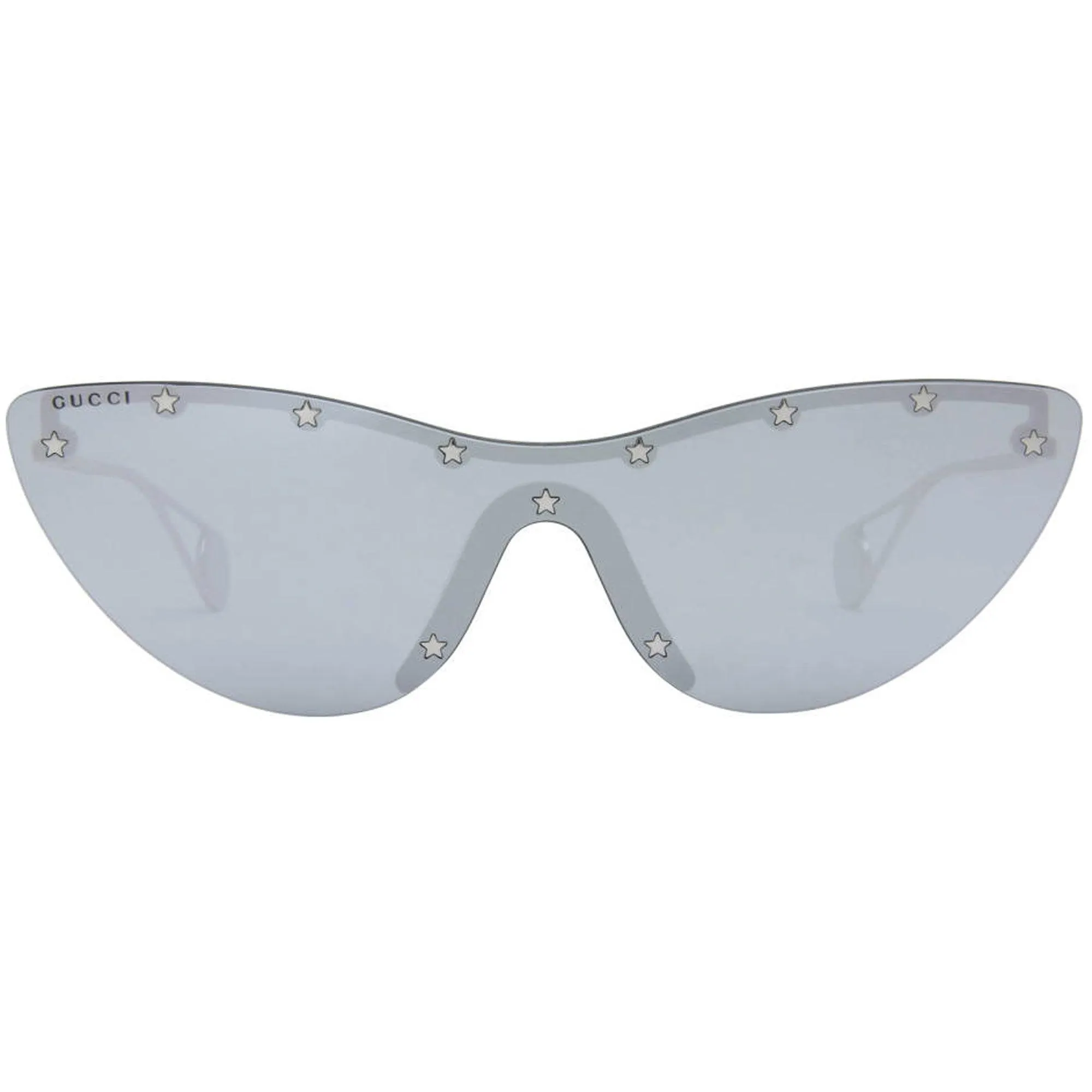 Gucci Women's Sunglasses - Mirrored Lens Full Rim Silver Metal Frame | GG0666S 002