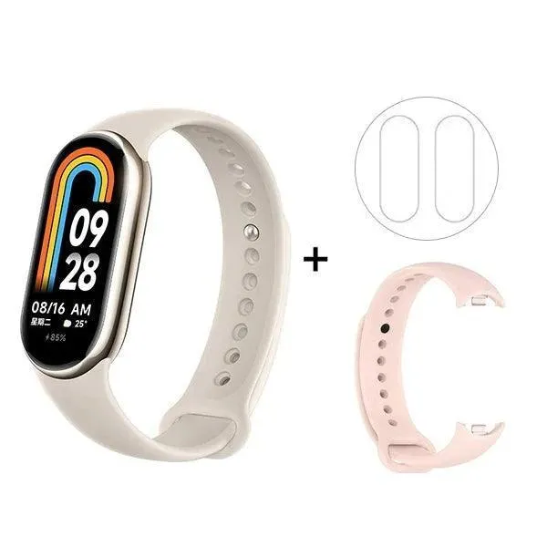 Health & Fitness Tracker, Tracks Heart Rate, Sleep, Activity, Waterproof, Smart Notifications, AMOLED Display, iOS/Android Compatible