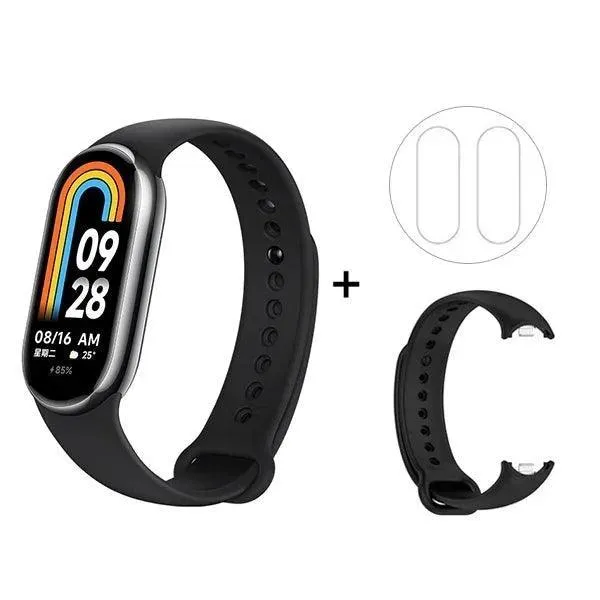 Health & Fitness Tracker, Tracks Heart Rate, Sleep, Activity, Waterproof, Smart Notifications, AMOLED Display, iOS/Android Compatible