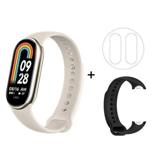 Health & Fitness Tracker, Tracks Heart Rate, Sleep, Activity, Waterproof, Smart Notifications, AMOLED Display, iOS/Android Compatible