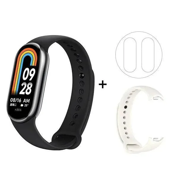 Health & Fitness Tracker, Tracks Heart Rate, Sleep, Activity, Waterproof, Smart Notifications, AMOLED Display, iOS/Android Compatible