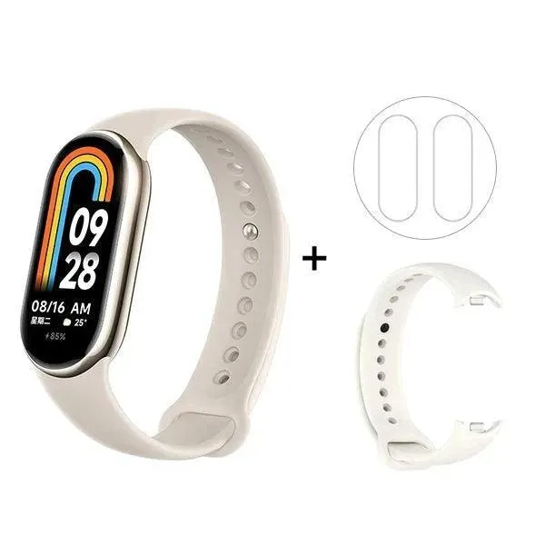Health & Fitness Tracker, Tracks Heart Rate, Sleep, Activity, Waterproof, Smart Notifications, AMOLED Display, iOS/Android Compatible
