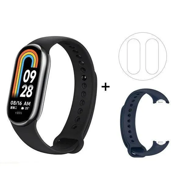 Health & Fitness Tracker, Tracks Heart Rate, Sleep, Activity, Waterproof, Smart Notifications, AMOLED Display, iOS/Android Compatible