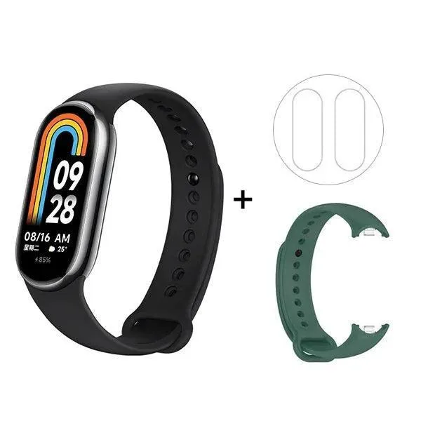 Health & Fitness Tracker, Tracks Heart Rate, Sleep, Activity, Waterproof, Smart Notifications, AMOLED Display, iOS/Android Compatible