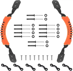 HLOGREE Kayak Handles 2/4 Pack,Kayak Carry Handle with Rivets,Kayak Replacement Handles,Kayak Handles for Emotion/Pelican/Hobie/Lifetime/sit on top/Ocean/Wilderness Accessories,Kayak Parts
