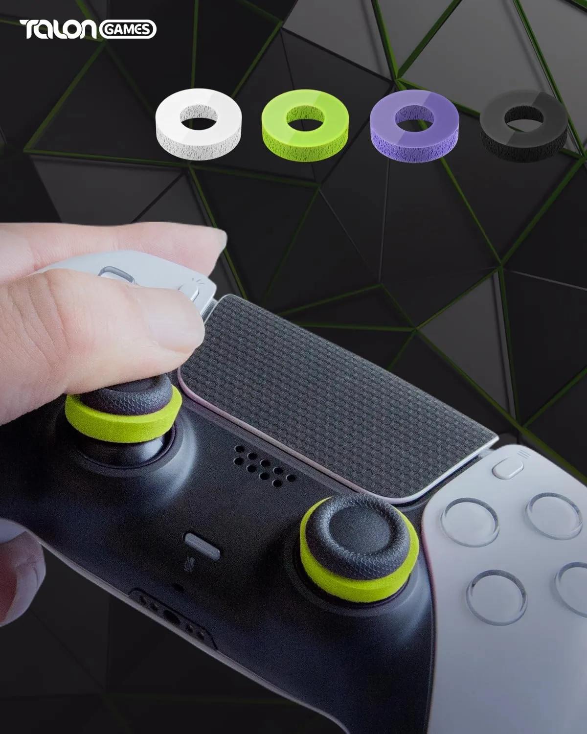 Joystick Rings, Aim Assist Target Motion Control Compatible with PS5, PS4, Xbox Series X/S, Xbox One, Xbox 360, Switch Pro and Scuf Controller (Purple - Medium - 6H)