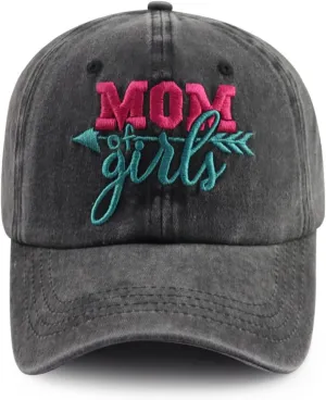 Kahhrepa Mom Hat for Women Mama, Funny Adjustable Cotton Embroidered Mom Gifts Baseball Cap