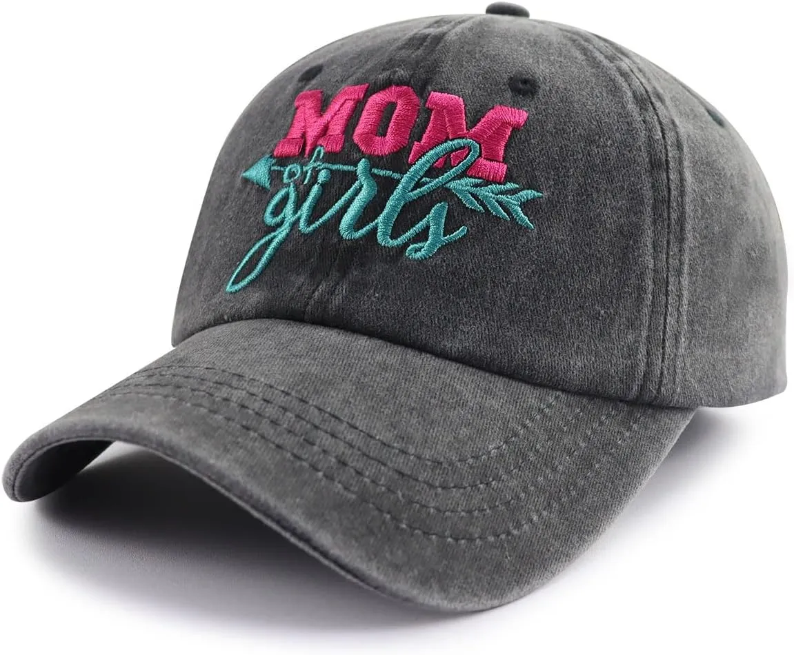 Kahhrepa Mom Hat for Women Mama, Funny Adjustable Cotton Embroidered Mom Gifts Baseball Cap