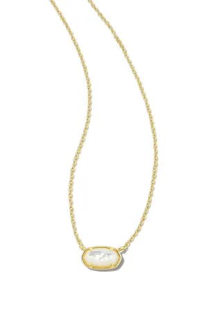 Kendra Scott: Grayson Gold Pendant Necklace - Ivory MOP