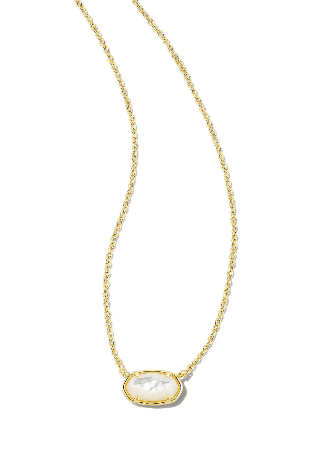 Kendra Scott: Grayson Gold Pendant Necklace - Ivory MOP