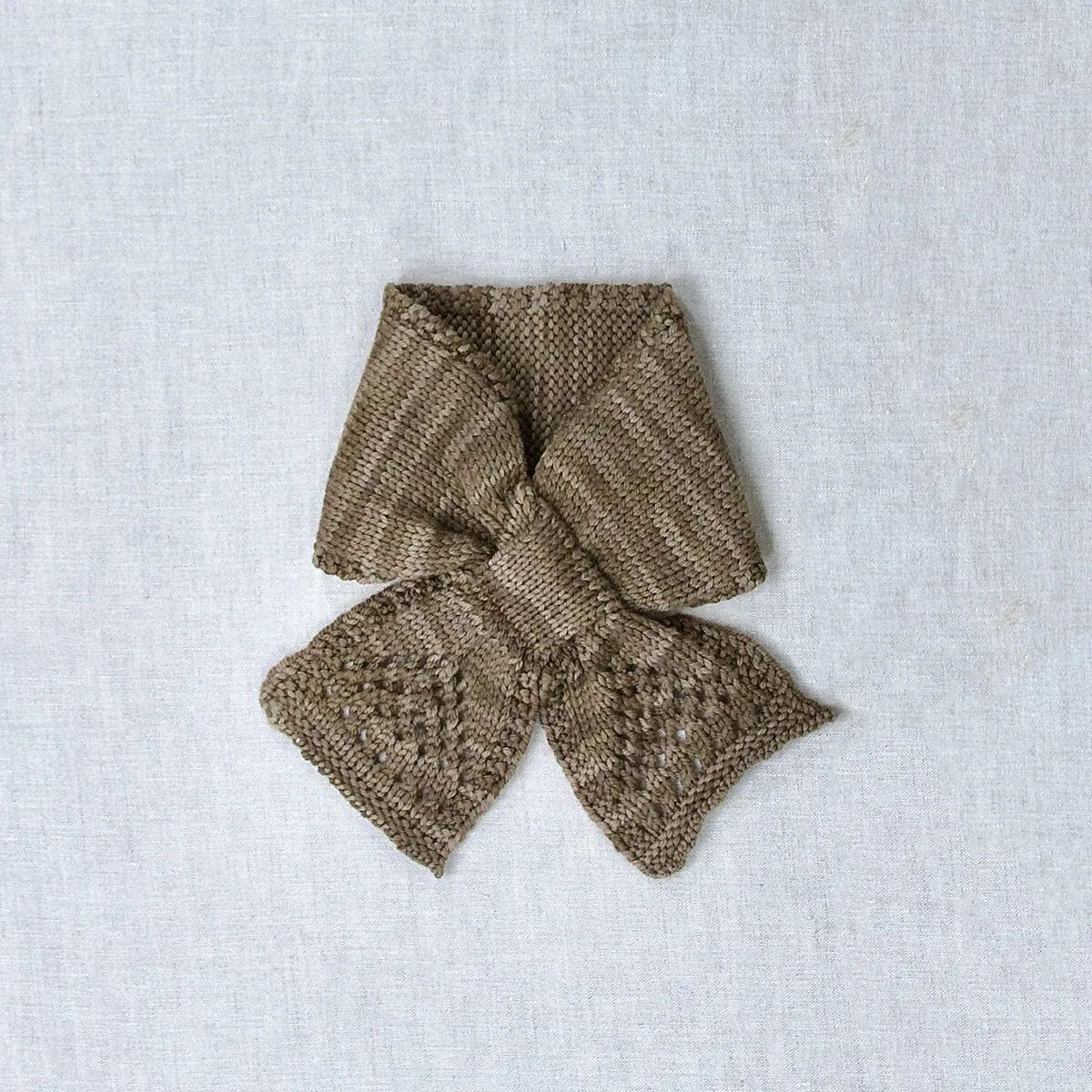 Lace Keyhole Scarf Cocoa by Iver & Isla