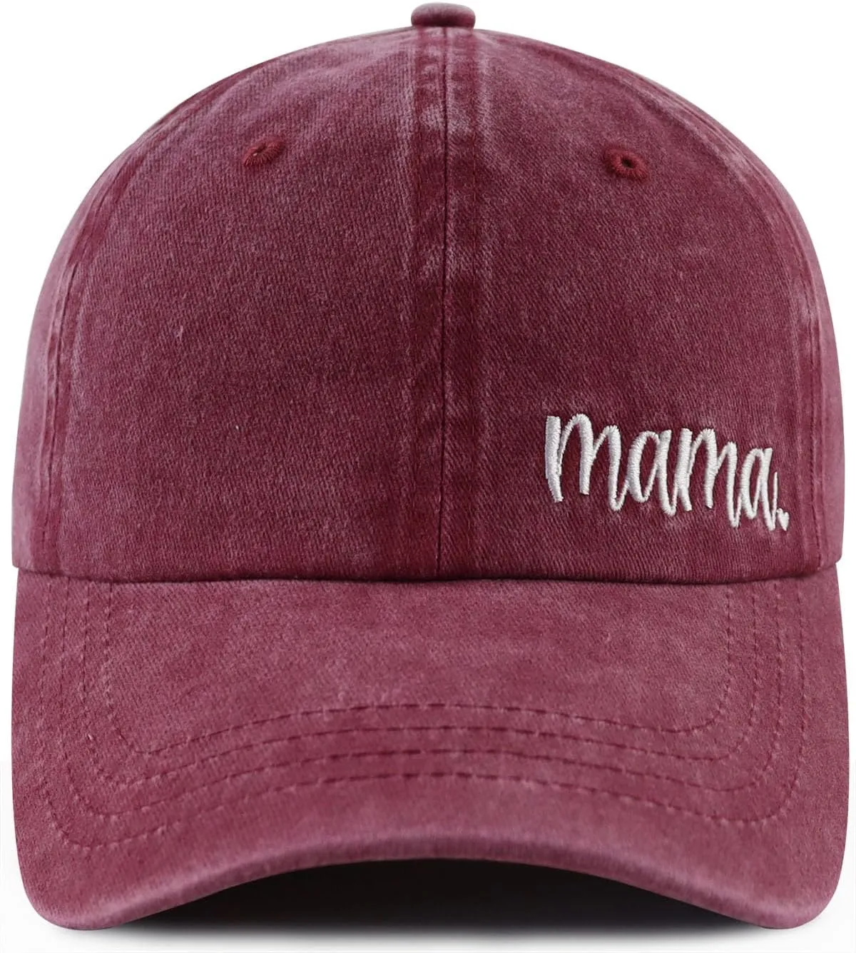 Mama Hat for Women, Funny Adjustable Cotton Embroidered Mom Gifts Baseball Cap