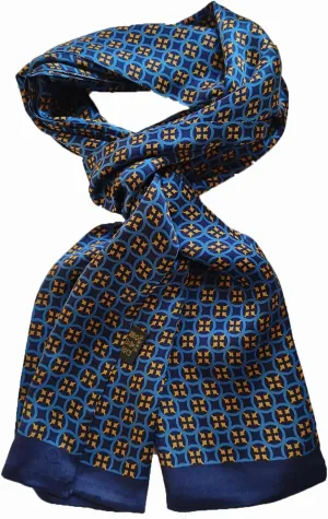Men's 100 Silk Scarf Double Layers Fashion Neckerchief Formal Casual