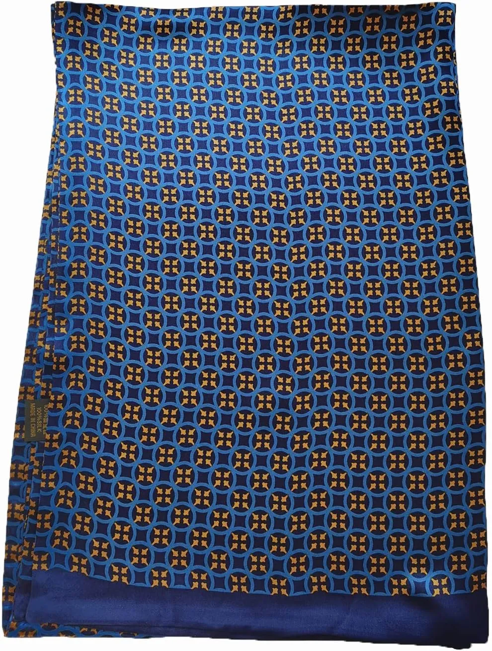 Men's 100 Silk Scarf Double Layers Fashion Neckerchief Formal Casual