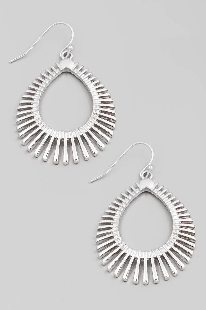 Metallic Tear Dangle Earrings| Stuffology Boutique